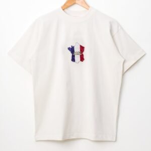 Men's White Oversized Embroidered T-Shirt
