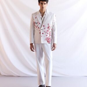 Men White Blazer