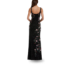 Dress E1 Black Floral Sequin Embellished Maxi Dress