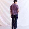Pents-1-1 Dark Navy Floral Embroidered Straight-Leg Jeans