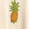 Beaded Pineapple Embroidered Oversized T-Shirt