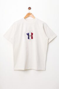 Tricolor Embroidered T-Shirt