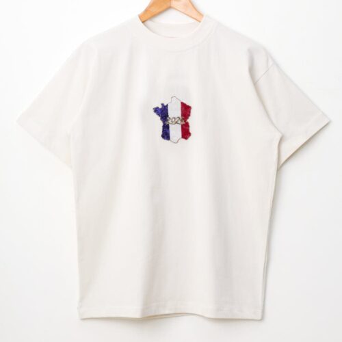 Tricolor Embroidered T-Shirt